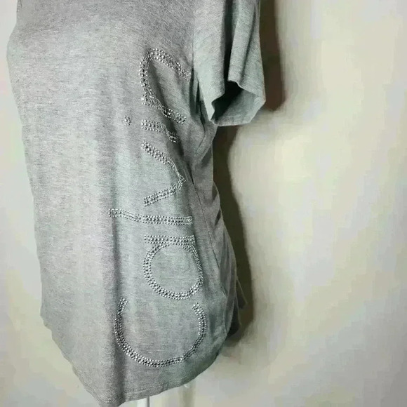 Calvin Klein women's gray short sleeve top size medium - Picture 3 of 6